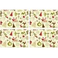 thumbnail image 4 of EREHome Set de 4 Sets de Table Joyeux Nouvel An, Protecteur de Table 12x18 Pouces, 4 of 5