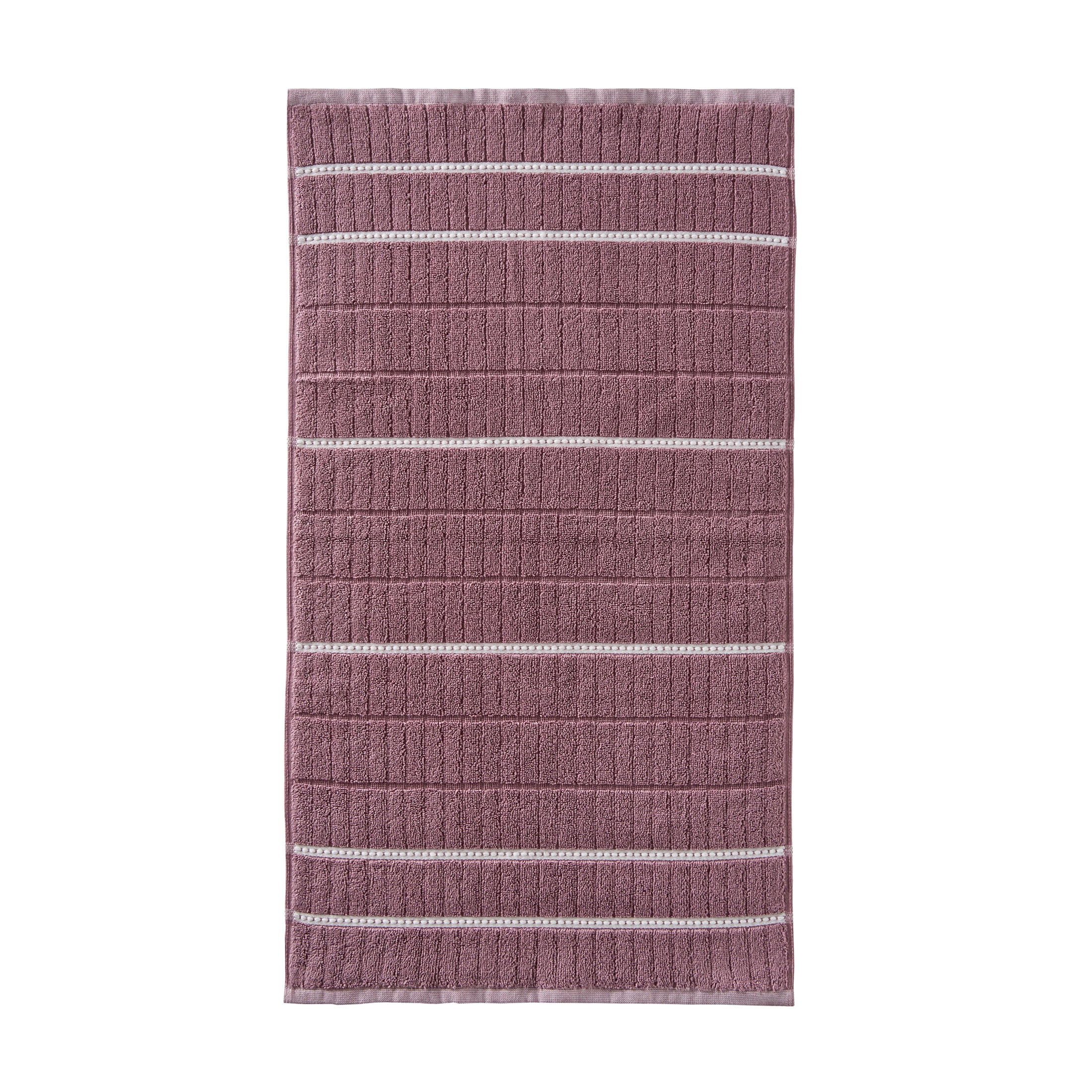Better Homes & Gardens Soft Cotton Textured 4 Piece Bath Towel Set,Violet Gem