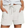 thumbnail image 1 of Shorts Décontractés Taille Haute Jambe Droite pour Femmes - Polyester, Imprimé, Plusieurs Tailles, 1 of 6