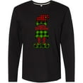 thumbnail image 3 of Inktastic Merry Christmas Elf in Red and Green Plaid Long Sleeve T-Shirt, 3 of 5