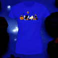 thumbnail image 3 of Playera Blusa De Gatos y Calabazas Dia De Brujas Halloween Dia De Muertos Color Azul Talla Chica Marca Emil SaEs, 3 of 4