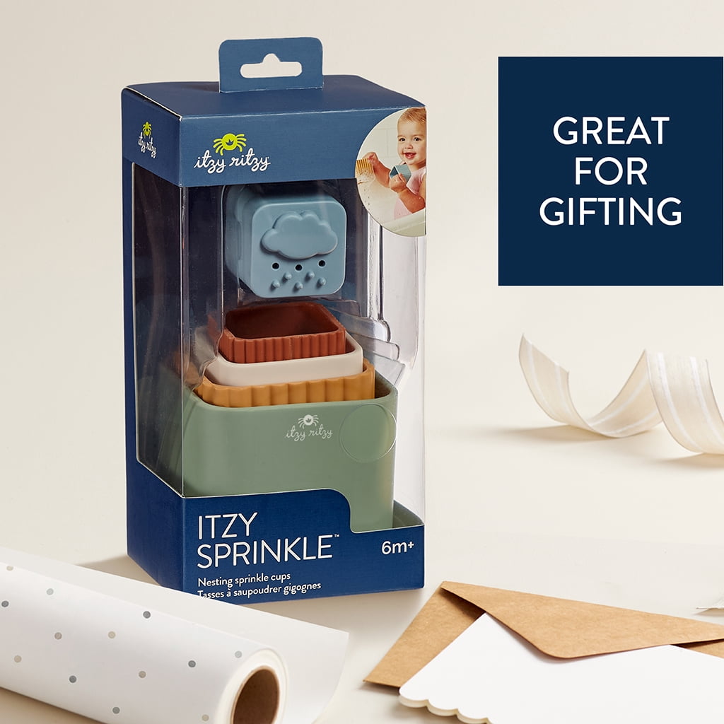 Itzy Ritzy Itzy Sprinkle™ Set of 5 nesting and stacking cups, includes holes for sprinkle play