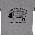 thumbnail image 3 of Inktastic I Like Pig Butts Boys or Girls Baby Bodysuit, 3 of 4