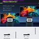 thumbnail image 4 of Bearachild Disfrute de imágenes nítidas y claras con la tecnología de luz LED del proyector HY450 compatible con Bluetooth WiFi Sistemas de cine en casa, 4 of 6