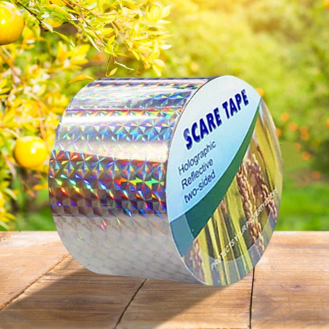 Cintas Repelentes De Pájaros Cinturón repelente de aves, película de poliéster PET de doble cara, valla de Patio, decoración de porche de jardín Wdftyju Libre de BPA