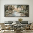 thumbnail image 2 of Large Framed Canvas Print Abstract Modern Wall Art Decorative Ready to Hang Painting for Living room Bedroom - 60"x30" Black Frame, 2 of 9