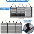 thumbnail image 3 of AMERTEER Fit Black Oxford Fabric Car Seat Organizer with Mesh Pockets & Strap - Multifunctional Rear Seat Hanging Storage Bag for Trunk & Seat Back  Foldable Design for Easy Access & Comp, 3 of 4
