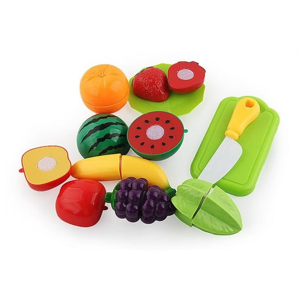 Les enfants à faire semblant Jeu de rôle cuisine fruits légumes nourriture  Jouet Set coupe-cadeau - Cuisine enfant - Achat & prix