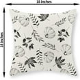 thumbnail image 6 of Fall Pillow Covers 18x18 Set of 2 Black Pumpkin Maple Leaf Pillowcase Autumn Harvest Thanksgiving Decorations Outdoor Throw Pillow Covers Linen Farmhouse Fall Decor Cushion Case for Couch Home, 6 of 6