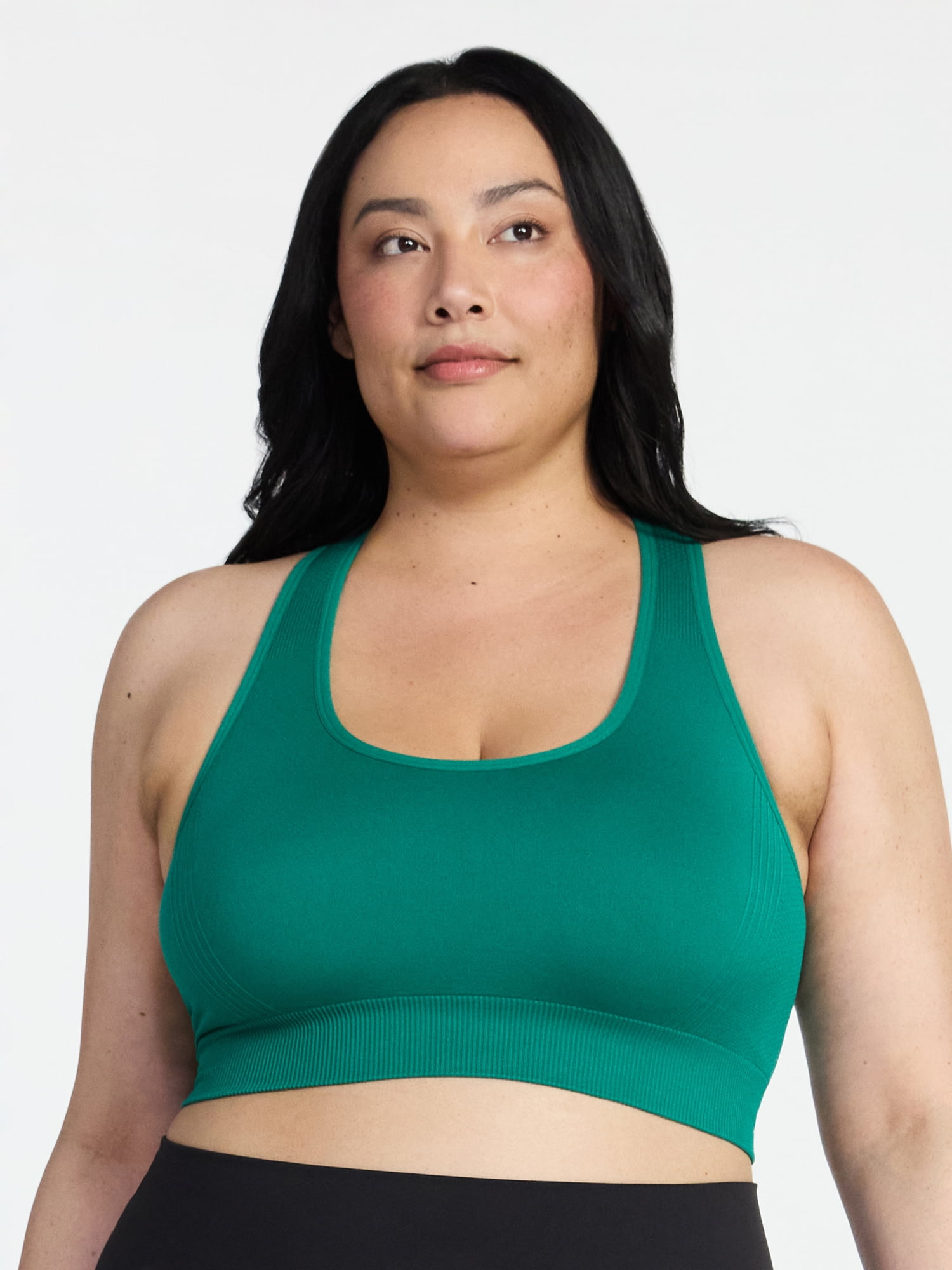 Avia Women's Medium Support Seamless Racerback Sports Bra, Sizes S-XXXL