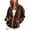 Brown, variant on Women's Velour Hooded Jacket Long Sleeve Hoodies Coats Full Zip Up Outerwear Soft Warm Velvet Jacket with Pockets (Blue)
