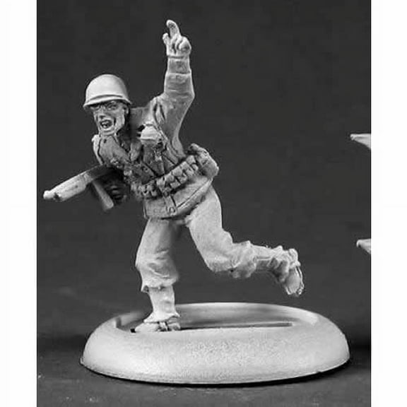 American NCO with Tommy Gun Miniature 25mm Heroic Scale Reich of the Dead Series Reaper