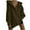 Olive Green, variant on Women's Hooded Sweatshirt Long Sleeve Hooded Pullover Top Solid Colour Shaker Jacket Fashion Casual Hooded Sweater White S