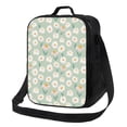 thumbnail image 1 of Disketp Daisies Flowers Bolsa Térmica Estampada para Almuerzo, Lonchera para Hombres y Mujeres Adultos, 1 of 7