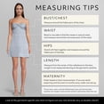 thumbnail image 4 of David’s Bridal, The Edit by DB Studio Women's Formal Twist Neckline Empire Waist Mini Dress, Short, Charmeuse, 4 of 6