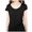 Black, variant on Lixiuxyad Round Neck Short Sleeved Slim Fit Versatile Base Shirt For Women's Casual T Shirt Summer Tee Shirts,Black L