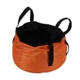 thumbnail image 4 of Collapsible Bucket, Durable Polyester Lightweight Universal Foldable Water Bucket Multi Purpose Wear Resistant With Handle For Fishing Orange, 4 of 8