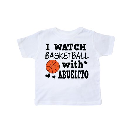

Inktastic I Watch Basketball with Abuelito Gift Toddler Boy Girl T-Shirt