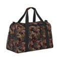 thumbnail image 2 of Balery Hearts and French Bulldog Bolsa de Gimnasio para Mujeres, Bolsa de Viaje con Bolsillo Húmedo, Bolsa de Fin de Semana para Mujeres, Bolsa de Viaje Resistente al Agua, 2 of 7