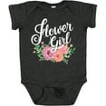 thumbnail image 3 of Inktastic Flower Girl Hand Lettering with Flowers Illustration Girls Baby Bodysuit, 3 of 5