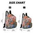 thumbnail image 2 of FORMRS Mini Backpack Purse for Women Quilted Travel Daypack Casual Shoulder Bag, Orange Vibrant Flowers, 2 of 7