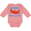 thumbnail image 3 of Inktastic Crabby but Cute Boys or Girls Long Sleeve Baby Bodysuit, 3 of 5