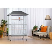 Prevue Pet Products Charming Aviary Flight Cage Jumbo Bird Cage with Rolling Base