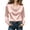 Pink, variant on TGSLY Women's Cowl Neck Satin Blouses Smooth Soft Puff Cuff Long Sleeve Early Fall Tops Dressy Casual Solid Color Office Work Shirts M