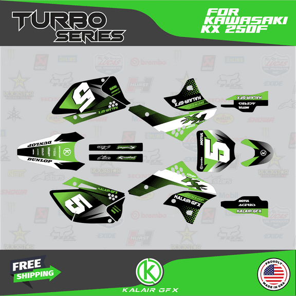 Kalair GFX Graphics Kit for Kawasaki KX250F (2006-2008) Turbo Series