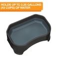 thumbnail image 6 of Neater Pets Giant Bowl for Large Dogs - Great for Multi-Pet Households - Extra Large Plastic Trough Style Food or Water Bowl for Use Indoors or Outdoors, Midnight Black, 2.25 Gallon (288 Oz.), 6 of 10