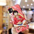 thumbnail image 1 of Para iPhone 11 12 13 14 Pro Max 14 Plus Funda De Silicona TPU BS39 Una Pieza Anime Luffy Solon Lindo Diseño, 1 of 4