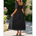 thumbnail image 2 of Vestido Pinup a la moda para invitados de boda, talla grande, gasa 2025, 2 of 5