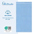 thumbnail image 5 of Cotton Paradise 100% Cotton 4 Piece Turkish Bath Towel Set, Soft Plush Towels Clearance Bathroom Set, Sky Blue, 5 of 6