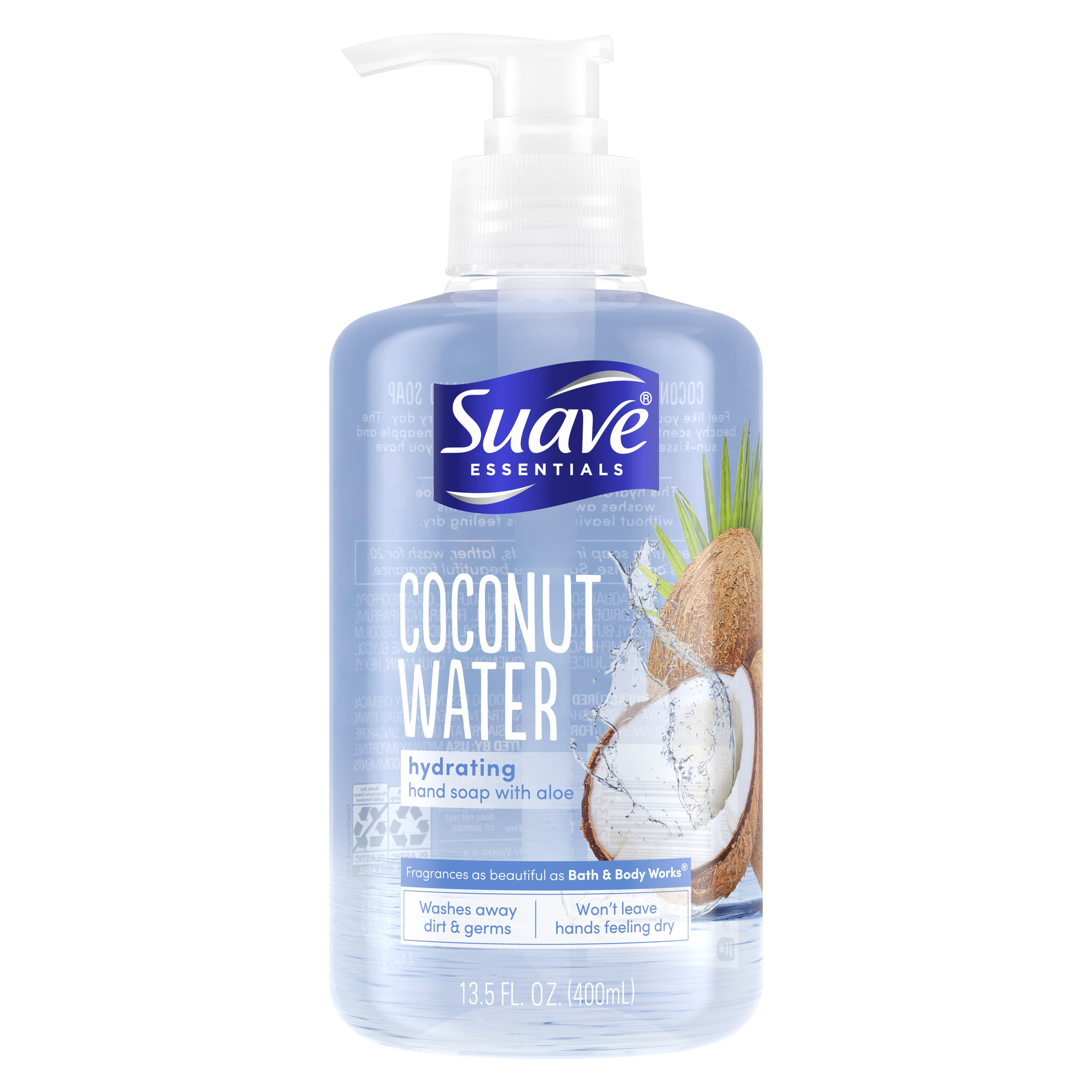 Suave Essentials Hydrating Liquid Hand Soap Coconut Water 13.5 oz