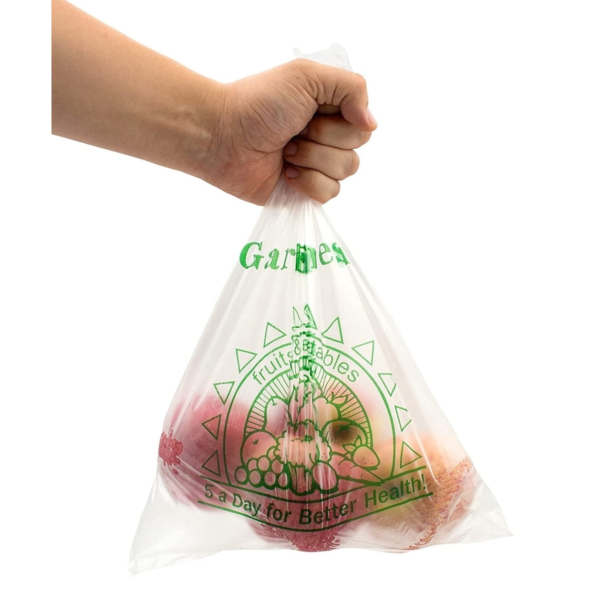 1000 Pack Clear Plastic Roll Bags 12" x 17" Plastic Produce Bags on a