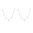 thumbnail image 1 of Jumpingount Collar de cadena Estrella elegante Joyería estética Estilo simple Gargantilla universal Collares Regalo del día de San Valentín para niñas Oro 2piezas Jumpingount CBP372612, 1 of 5