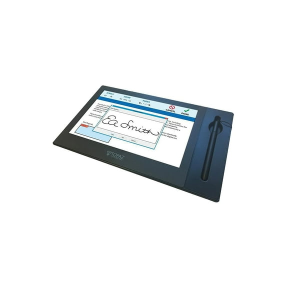 Topaz Systems Topaz GemView TD-LBK101VA-USB-R 10.1" LCD Tablet Signature Terminal Display Black