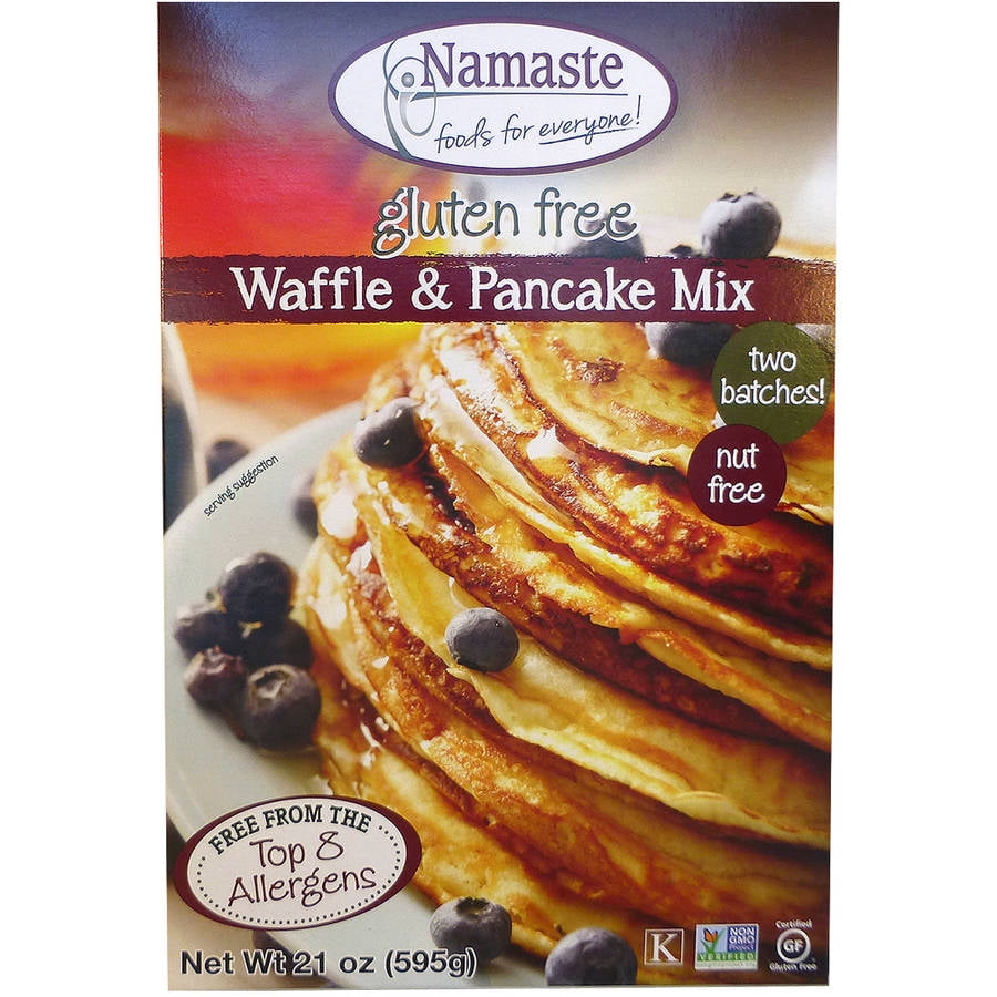 Namaste Foods Waffle & Pancake Mix, 21 oz, (Pack of 6)