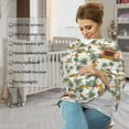 thumbnail image 4 of Haiem Hawaiian Style Baby Nursing Cover & Nursing Poncho - Multi Use Cover for Baby Car Seat Canopy, Stroller Cover, 360°Full Privacy Breastfeeding Coverage, 4 of 9