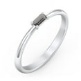 thumbnail image 3 of East-West Stackable Baguette Ring in Sterling Silver, 3 of 3