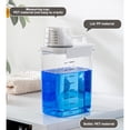 thumbnail image 3 of Ounissouiy Caja de almacenamiento de alimentos de gran capacidad para el hogar, transparente, a prueba de humedad, organizador de granos de café Juegos de accesorios de baño 1200ml Tipo 3, 3 of 6