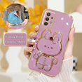 thumbnail image 4 of A 32 52 33 53 23 Luxury Plating Mirror Holder Case For Samsung Galaxy A52 A53 A32 A13 A23 A33 A73 A72 4g 5g Silicone Stand Cover, 4 of 4