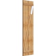 thumbnail image 2 of 21 1/2"W X 77"H Timbercraft Four 5 3/8" Boards Joined Board-N-Batten Shutters W/Z-Bar, Rough Sawn Western Red Cedar (Per Pair), 2 of 13