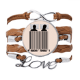 thumbnail image 1 of Quilt Sleeping Husband Wife Pillow Bracelet Chain Rope Ornament Wristband, 1 of 3