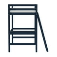 thumbnail image 5 of Hillsdale Furniture Caspian Wood Study Twin Loft Bed with Desk, Navy, 5 of 6