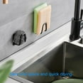 thumbnail image 4 of MesaSe Kitchen Sponges Holder Self Adhesive Sink Sponges Drain Drying Rack 304 Stainless Steel Storage Holder Kitchen Sink Accessories, 4 of 5