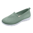 thumbnail image 7 of Loafers for Women Slip on Solid Mesh Walking Shoes Comfy Soft Sole Lightweight Driving Nursing Shoes Casual Breathable Flat Shoes Green Size 9.5, 7 of 7