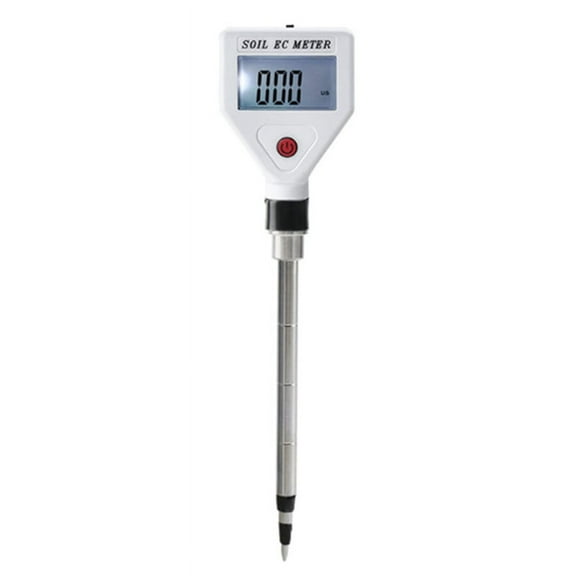 Professional Soil EC Meter 0-1999Us/cm High Metal Probe ATC Conductivity Tester Detector for Flowers Farmland