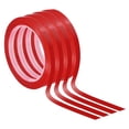 thumbnail image 1 of Unique Bargains Ruban pour Tableau Blanc 5/16 Pieds Mince Effaçable à Sec, Rouge, Lot de 4, 1 of 6