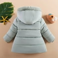 thumbnail image 4 of LUOGENLI Girls Jacket Size 8 Children's Winter Padded Padded Jacket Thickened Fashion Down Jacket Girls Jackets Size 7 Girls Jackets Size 6 Light Green 18-24 Months, 4 of 4